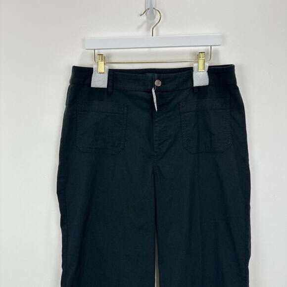 J.Crew Lizzie High Rise Patch Pocket Wide Leg Pant Classic Black US 32 NWT - Picture 6 of 13
